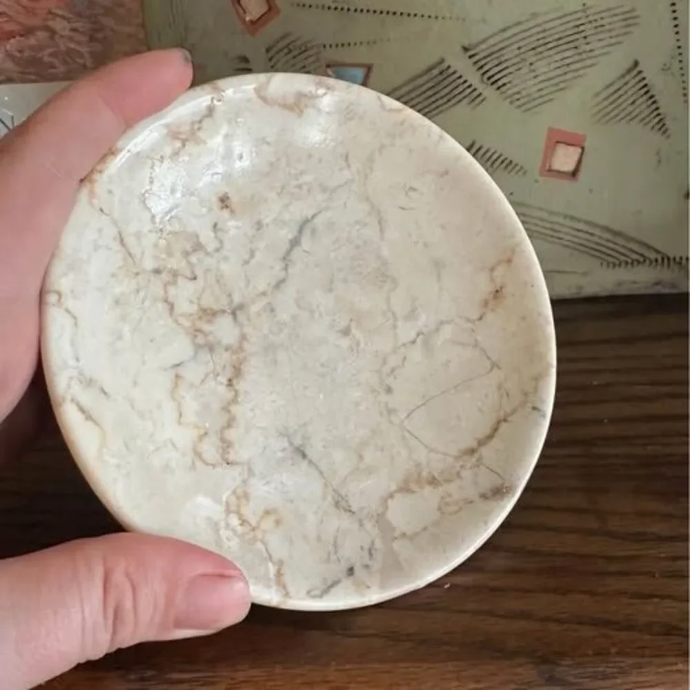 Marble Bathroom Vanity Tray and Small Bowl Set